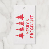 クリスマスメリーに妊娠して ギフトタグ (裏面)