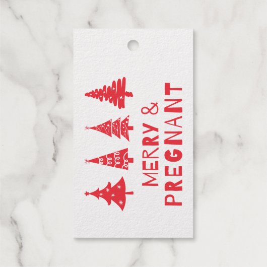 クリスマスメリーに妊娠して ギフトタグ (裏面)