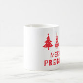 クリスマスメリーに妊娠して コーヒーマグカップ (中央)