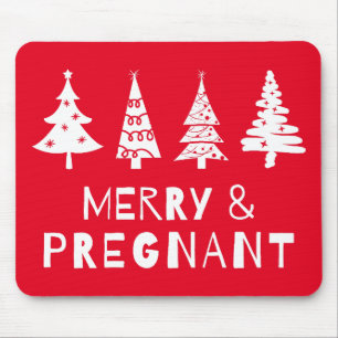クリスマスメリーに妊娠して マウスパッド