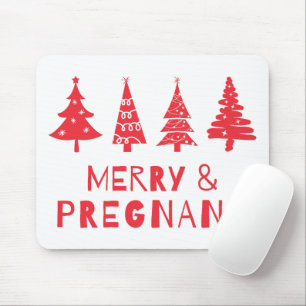 クリスマスメリーに妊娠して マウスパッド