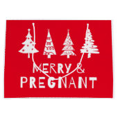 クリスマスメリーに妊娠して ラージペーパーバッグ (正面)