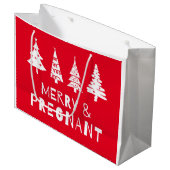 クリスマスメリーに妊娠して ラージペーパーバッグ (正面アングル)