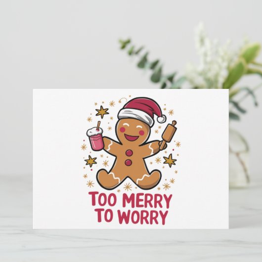 クリスマスメリーに食べ過おもしろいぎる シーズンカード (スタンド正面)