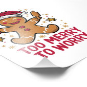 クリスマスメリーに食べ過おもしろいぎる フォトプリント            (角)