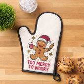 クリスマスメリーに食べ過おもしろいぎる 鍋つかみ (トップダウン)