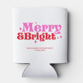 クリスマスメリーのお気に入り&ブライトピンク&レッドカスタム 缶クーラー (裏面)