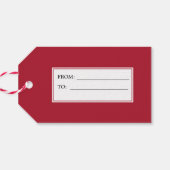 クリスマスメリーのカラフルが少ない ギフトタグ (裏面横)