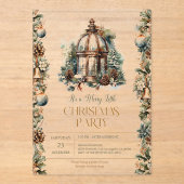 クリスマスメリーのパーティの招待状 アクリル招待状 (正面)