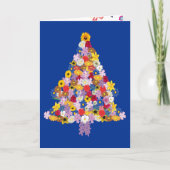 クリスマスメリーのフローラの木が咲く シーズンカード (正面)