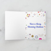 クリスマスメリーのフローラの木が咲く シーズンカード (内部)