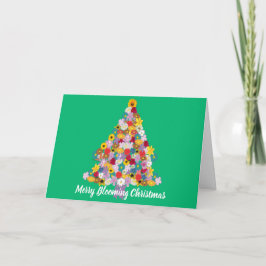 クリスマスメリーのフローラの木が咲く シーズンカード