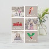 クリスマスメリーのブロック写真を撮る シーズンカード (スタンド正面)