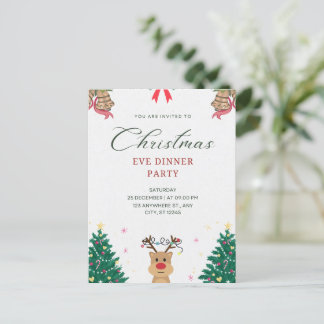 クリスマスメリーのポストカード ポストカード