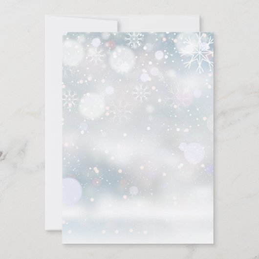 クリスマスメリーの写真誕生の追加 シーズンカード (裏面)