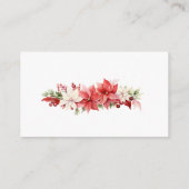 クリスマスメリーの小さな赤ちゃんシャワーおむつラッフル エンクロージャーカード (裏面)