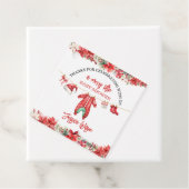 クリスマスメリーの小さな赤ちゃんシャワー男女兼用 フェイバータグ (インサイチュ)