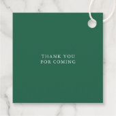 クリスマスメリーの小さな赤ちゃんシャワー男女兼用 フェイバータグ (裏面)