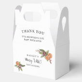 クリスマスメリーの小さな赤ちゃんシャワー フェイバーボックス (オープン)