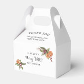 クリスマスメリーの小さな赤ちゃんシャワー フェイバーボックス (正面サイド)