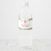 クリスマスメリーの小さな赤ちゃんシャワー ペットボトルラベル (正面)