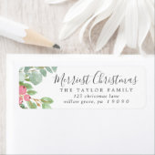 クリスマスメリーの挨拶 ラベル (インサイチュ)