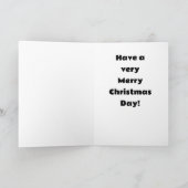 クリスマスメリーの日を過ごす シーズンカード (内部)