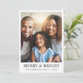 クリスマスメリーの明るい写真 シーズンカード (スタンド正面)