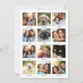 クリスマスメリーの明るい写真 シーズンカード (裏面)