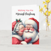 クリスマスメリーの楽しみ カード (黄色い花)