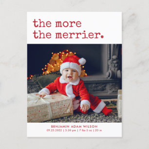 クリスマスメリーの誕生 案内ポストカード