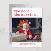 クリスマスメリーの誕生 案内ポストカード (正面/裏面)