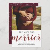 クリスマスメリーの雪が多くなれば多いほど シーズンカード (正面/裏面)