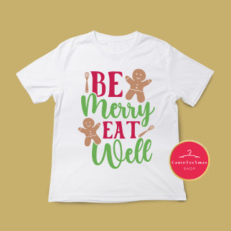 クリスマスメリーの食べTシャツ Tシャツ