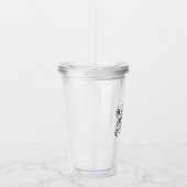 クリスマスメリーをお過ごし – Snowflake アクリルタンブラー (右)