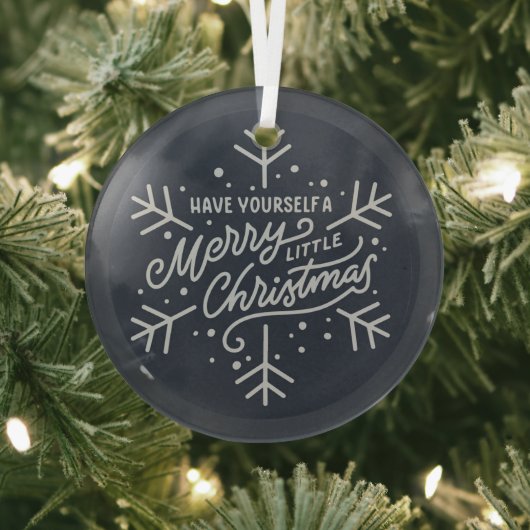 クリスマスメリーをお過ごし – Snowflake ガラスオーナメント (インサイチュ)