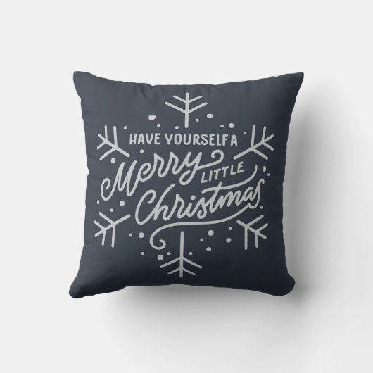 クリスマスメリーをお過ごし – Snowflake クッション (裏面)