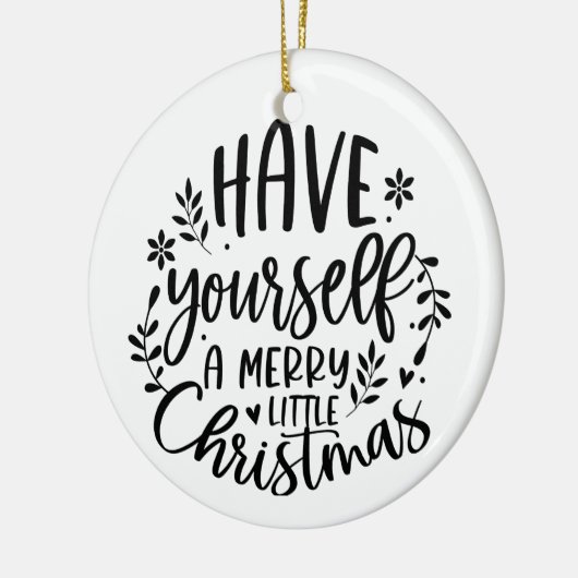 クリスマスメリーを少しモダン過ごす セラミックオーナメント (左)