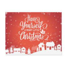 クリスマスメリーを少し過ごす |はがき