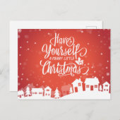 クリスマスメリーを少し過ごす |はがき シーズンポストカード (正面/裏面)