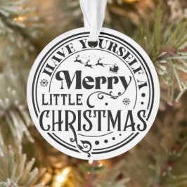 クリスマスメリーを少し過ごす オーナメント