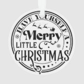 クリスマスメリーを少し過ごす オーナメント (裏面)