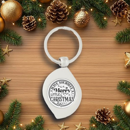 クリスマスメリーを少し過ごす キーホルダー