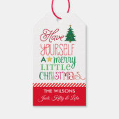 クリスマスメリーを少し過ごす ギフトタグ (正面)