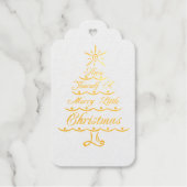 クリスマスメリーを少し過ごす ギフトタグ (正面)