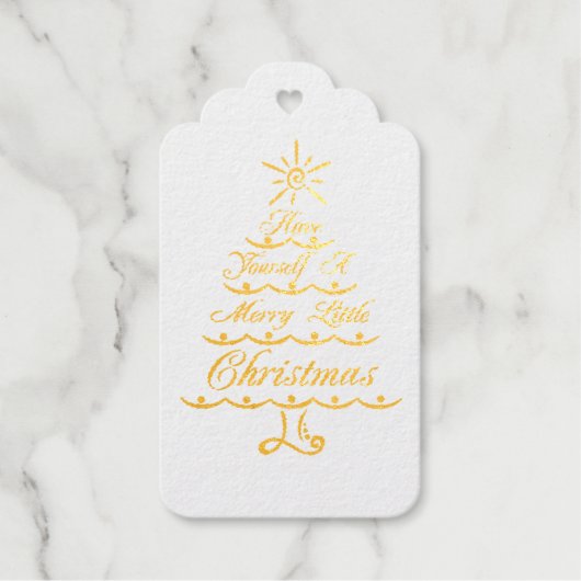 クリスマスメリーを少し過ごす ギフトタグ (正面)