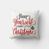 クリスマスメリーを少し過ごす クッション (正面)