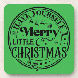 クリスマスメリーを少し過ごす コースター