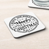 クリスマスメリーを少し過ごす コースター (左側)