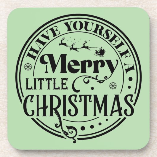 クリスマスメリーを少し過ごす コースター (正面)
